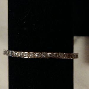 Cubic zirconia silver bracelet